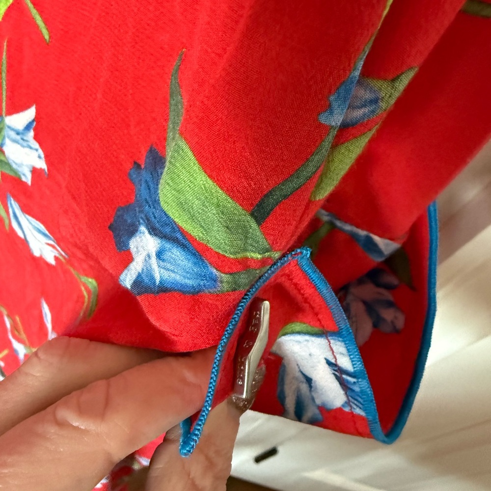rag & bone Red Hugo Tank Dress Floral Midi Dress S - Picture 5 of 9